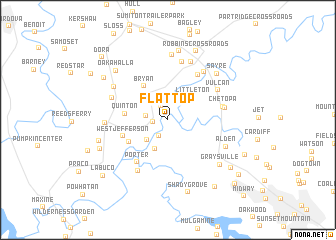 map of Flat Top