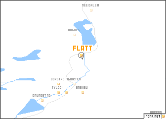 map of Flått