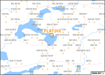 map of Flatvik