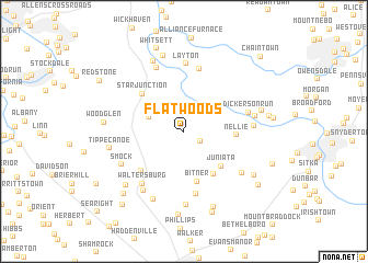 map of Flatwoods