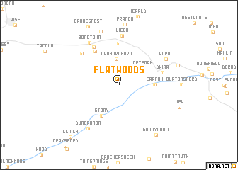 map of Flatwoods