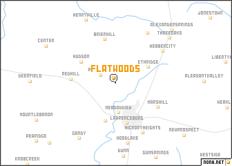 map of Flatwoods