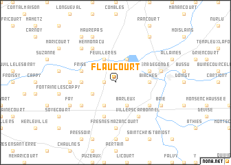 map of Flaucourt