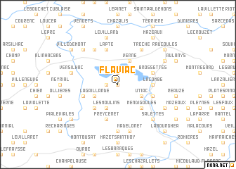 map of Flaviac