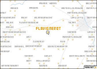 map of Flavignerot