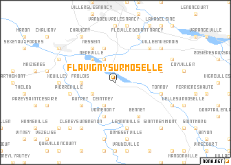 map of Flavigny-sur-Moselle