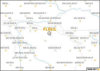 map of Flawil