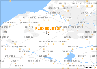 map of Flax Bourton