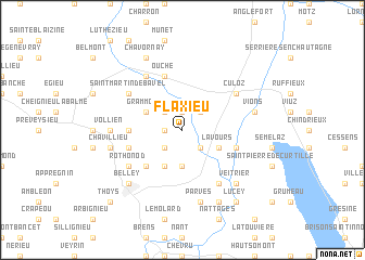 map of Flaxieu