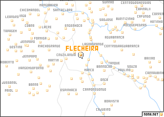 map of Flecheira