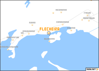 map of Flecheira