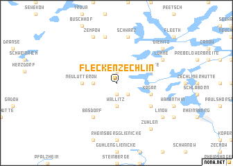 map of Flecken Zechlin