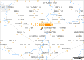 map of Fledborough