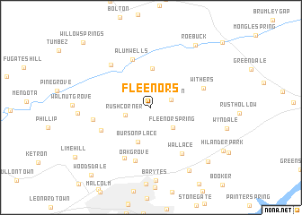 map of Fleenors