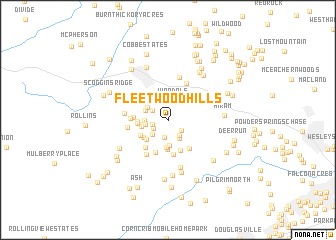 map of Fleetwood Hills