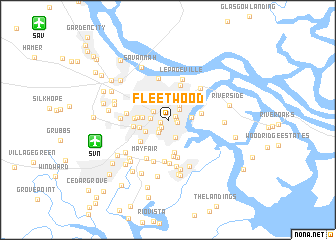 map of Fleetwood