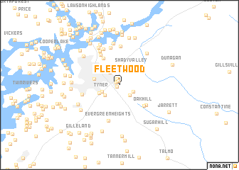 map of Fleetwood