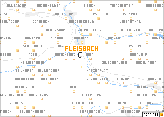 map of Fleisbach