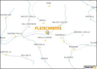 map of Fleischmanns