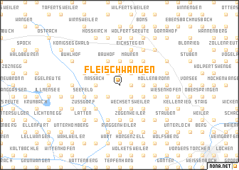 map of Fleischwangen