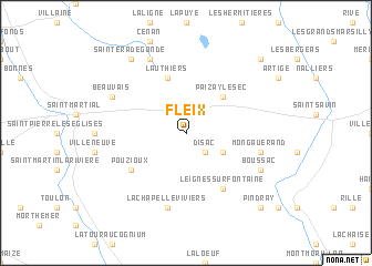 map of Fleix