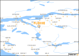 map of Flekke