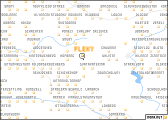 map of Fleky