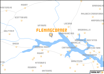 map of Fleming Corner