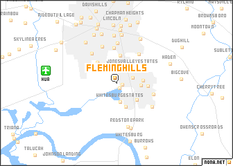 map of Fleming Hills