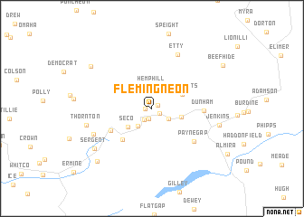 map of Fleming-Neon