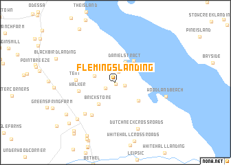 map of Flemings Landing