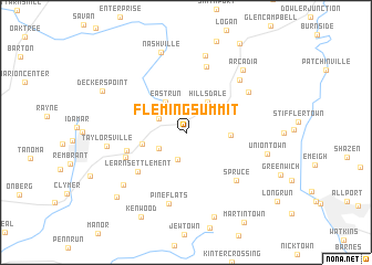 map of Fleming Summit