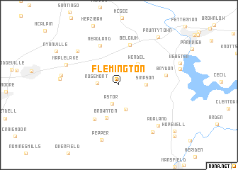 map of Flemington