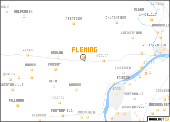 map of Fleming