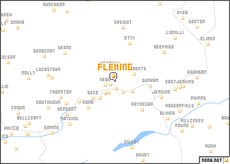 map of Fleming