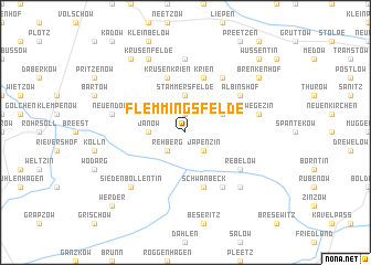 map of Flemmingsfelde