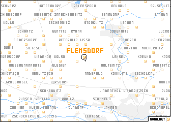 map of Flemsdorf