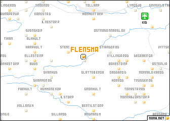 map of Flensma