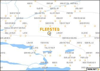 map of Flensted