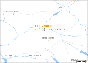 map of Flermoen