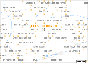 map of Fleschenbach