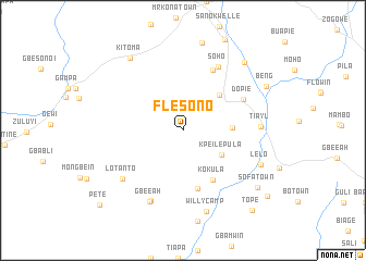 map of Flesono