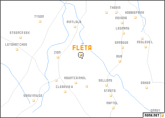 map of Fleta