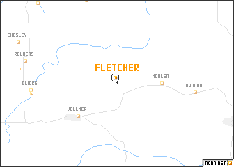 map of Fletcher