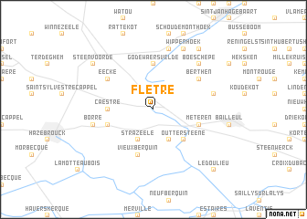 map of Flêtre