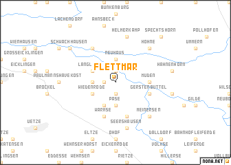 map of Flettmar