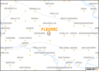 map of Fleurac