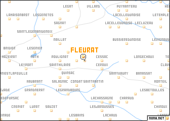 map of Fleurat