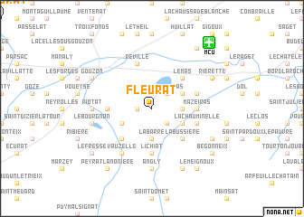 map of Fleurat