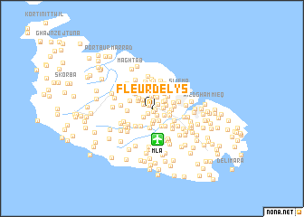 map of Fleur de Lys